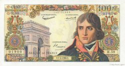 100 Nouveaux Francs BONAPARTE FRANCIA  1960 F.59.06 q.FDC