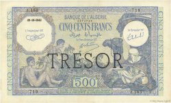500 Francs ALGÉRIE FRANCE  1943 VF.09.01 XF