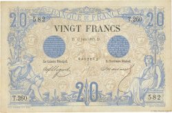 20 Francs NOIR FRANCIA  1875 F.09.02 BC+