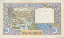 20 Francs TRAVAIL ET SCIENCE FRANCE  1939 F.12.01 XF+