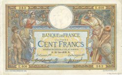 100 Francs LUC OLIVIER MERSON avec LOM Grand numéro FRANCIA  1908 F.22.01 MBC