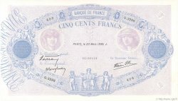 500 Francs BLEU ET ROSE modifié FRANCIA  1939 F.31.28 EBC