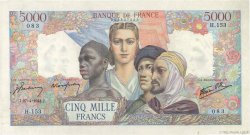 5000 Francs EMPIRE FRANCAIS FRANCIA  1944 F.47.07 EBC+
