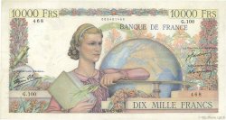 10000 Francs GÉNIE FRANÇAIS FRANKREICH  1946 F.50.05 fVZ