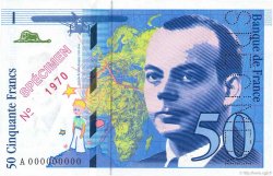 50 Francs SAINT-EXUPÉRY Spécimen FRANCE  1993 F.72.02Spn