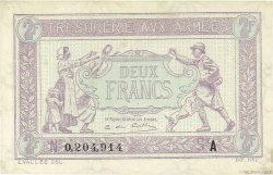 2 Francs TRÉSORERIE AUX ARMÉES FRANCIA  1919 VF.05.01 AU