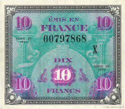 10 Francs DRAPEAU FRANCE  1944 VF.18.02 AU-