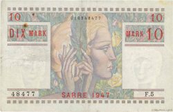 10 Mark SARRE FRANCIA  1947 VF.47.01 BB