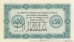 50 Centimes Annulé FRANCE regionalismo e varie Nancy 1915 JP.087.02 SPL+