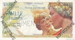 1000 Francs Union Française Spécimen AFRIQUE ÉQUATORIALE FRANÇAISE  1947 P.26s SC+