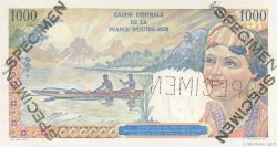 1000 Francs Union Française Spécimen AFRIQUE ÉQUATORIALE FRANÇAISE  1947 P.26s SC+