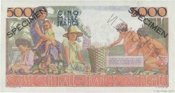 5000 Francs Schoelcher Spécimen AFRIQUE ÉQUATORIALE FRANÇAISE  1946 P.27s fST