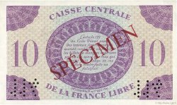 10 Francs Spécimen AFRIQUE ÉQUATORIALE FRANÇAISE Brazzaville 1941 P.11s SPL