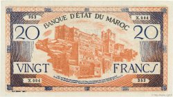 20 Francs MAROCCO  1943 P.39 q.FDC