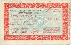 1000 Francs FRANCE Regionalismus und verschiedenen  1945 