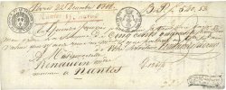 540,53 Francs FRANCE régionalisme et divers Nantes 1818  TTB