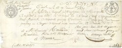 259,75 Francs FRANCE regionalism and miscellaneous Nantes 1820 