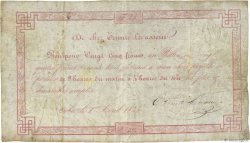25 Francs FRANCE regionalism and various Orbec 1843 