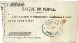 50 Centimes FRANCE Regionalismus und verschiedenen  1848 
