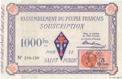 1000 Francs FRANCE regionalism and miscellaneous  1947 