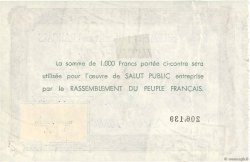 1000 Francs FRANCE regionalismo e varie  1947  BB