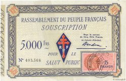 5000 Francs FRANCE regionalism and various  1947 