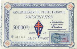 50000 Francs FRANCE Regionalismus und verschiedenen  1947 