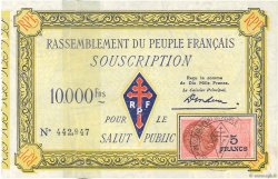 10000 Francs FRANCE regionalism and miscellaneous  1947 