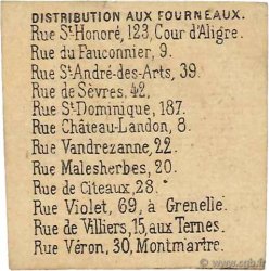 1 Portion FRANCE regionalism and various Paris 1876 JER.- VF