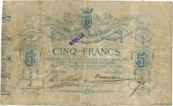 5 Francs Annulé FRANCE regionalism and various Annonay 1872 JER.07.01a