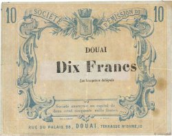 10 Francs Non émis FRANCE Regionalismus und verschiedenen Douai 1870 JER.59.23c SS