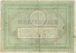 10 Francs FRANCE regionalismo y varios Arras 1870 JER.62.02c BC