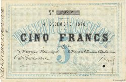 5 Francs FRANCE regionalism and various Villeneuve L