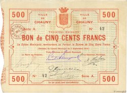 500 Francs FRANCE regionalismo e varie  1915 JPNEC.02.480 q.SPL