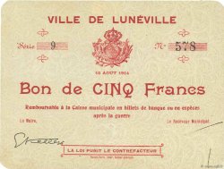 5 Francs FRANCE regionalism and various  1914 JPNEC.54.77 AU
