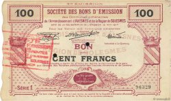 100 Francs FRANCE regionalismo e varie  1917 JPNEC.59.215 q.SPL