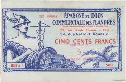 5 NF sur 500 Francs FRANCE regionalism and miscellaneous Lille 1959  VF+