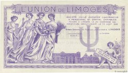 100 Francs FRANCE Regionalismus und verschiedenen Limoges 1920  fST