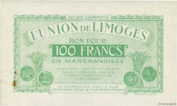 100 Francs FRANCE Regionalismus und verschiedenen Limoges 1920  VZ