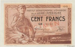 100 Francs Spécimen FRANCE regionalismo e varie Nantes 1940 K.085-SP1 AU
