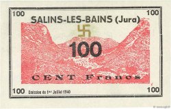 100 Francs FRANCE regionalism and miscellaneous Salins-Les-Bains 1940 K.115b UNC