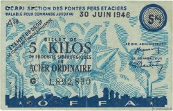 5 Kilos Acier ordinaire FRANCE régionalisme et divers  1946 