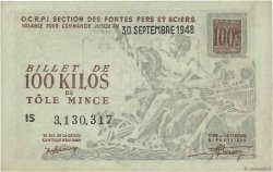 100 Kilos de Tôle mince FRANCE régionalisme et divers  1948 