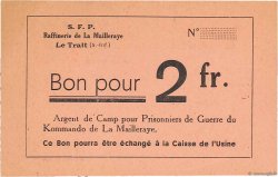 2 Francs Non émis FRANCE régionalisme et divers Le Trait 1940 K.076.03b
