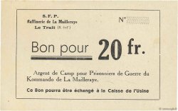 20 Francs Non émis FRANCE régionalisme et divers Le Trait 1940 K.076.05a