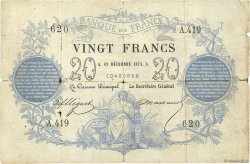 20 Francs type 1871 FRANKREICH  1871 F.A46.02