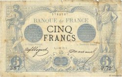 5 Francs NOIR FRANKREICH  1872 F.01.02 SGE
