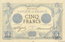 5 Francs NOIR FRANCIA  1872 F.01.10