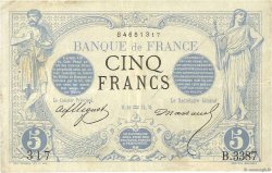 5 Francs NOIR FRANCIA  1874 F.01.25 BC+
