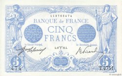 5 Francs BLEU FRANCIA  1915 F.02.25
